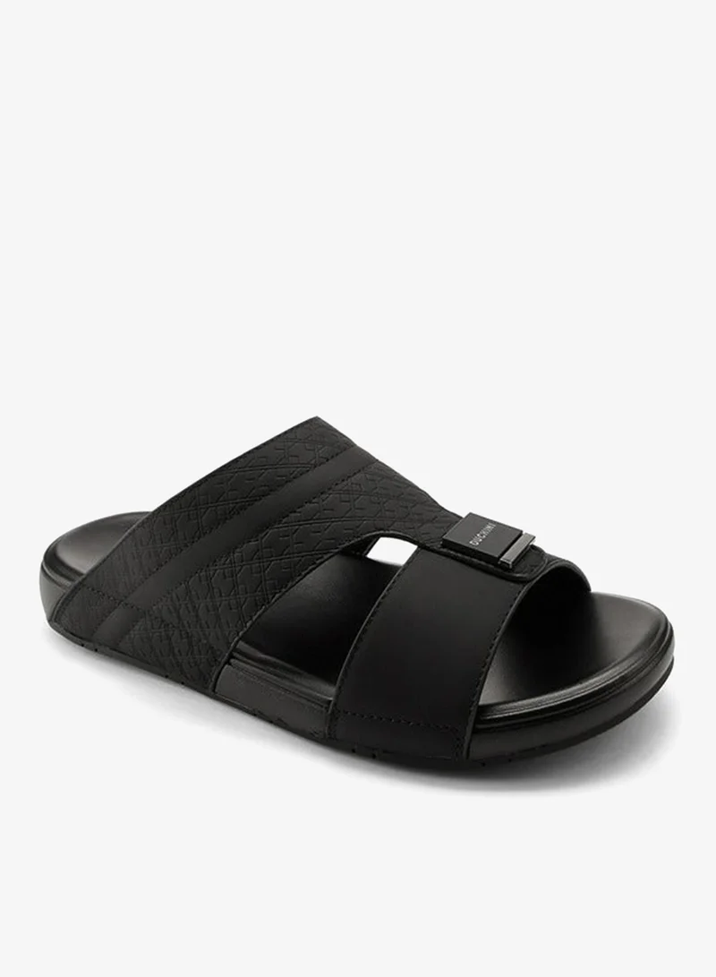 DUCHINI Men's Textured Arabic Slip-On Sandals Ramadan Collection