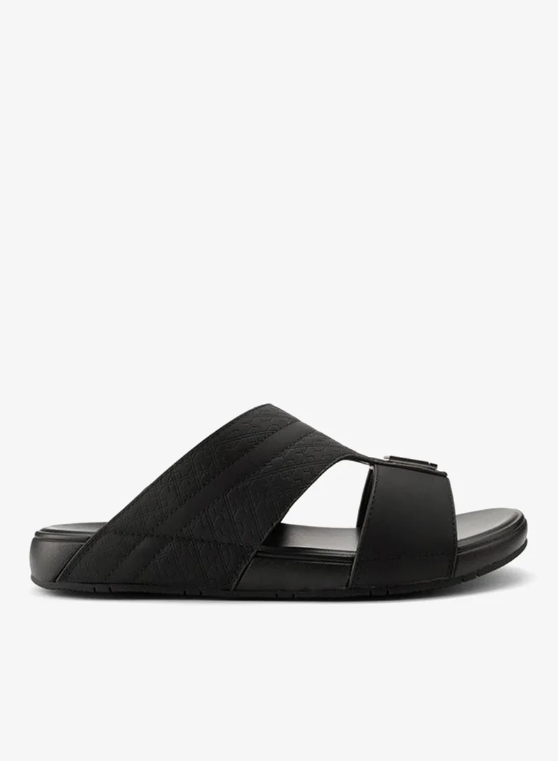 DUCHINI Men's Textured Arabic Slip-On Sandals Ramadan Collection