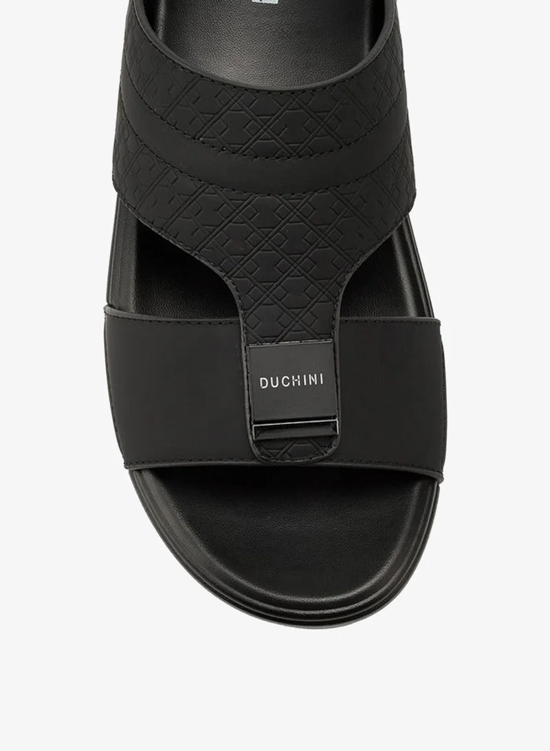 DUCHINI Men's Textured Arabic Slip-On Sandals Ramadan Collection