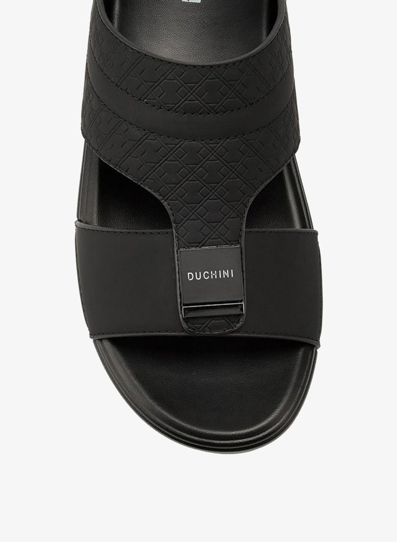 DUCHINI Men's Textured Arabic Slip-On Sandals Ramadan Collection - Image 4