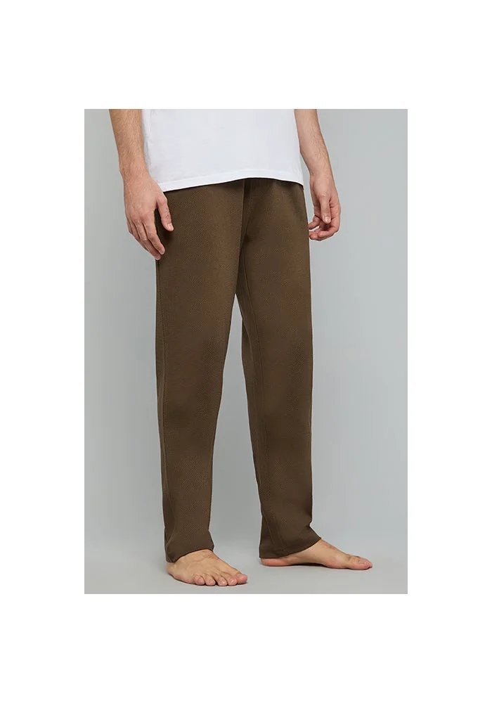 R&b  Solid Lounge Pants with Drawstring Waist for Men | Best Price UAE