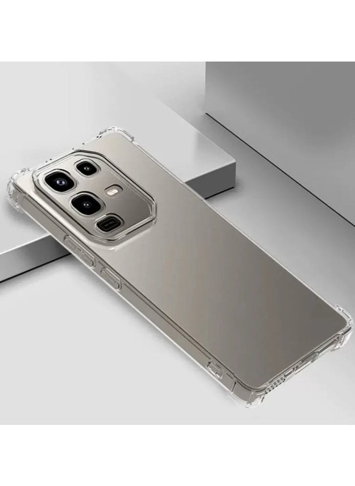 Case Soft Silicone Clear Phone Cover For Infinix Note 50/Note 50 Pro Four Corner Anti Fall Protect Bumper