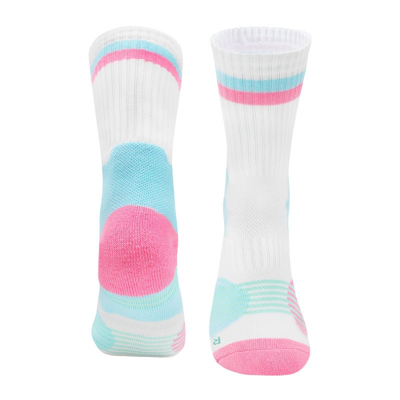 Generic Kids Basketball Non-Slip Socks Summer High-Top B black/yellow - Image 4