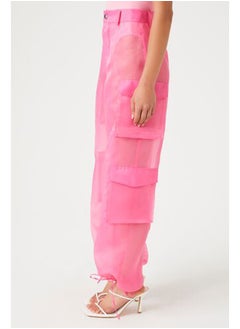 FOREVER 21 Sheer Organza Cargo Pants  - Image 3