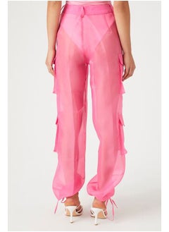 FOREVER 21 Sheer Organza Cargo Pants  - Image 4