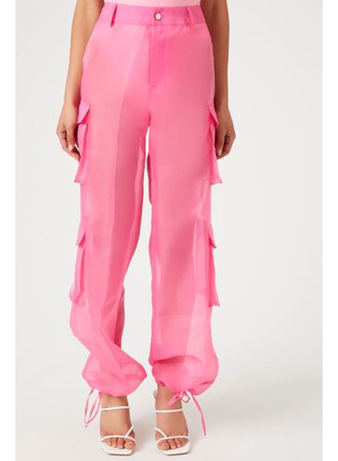 FOREVER 21 Sheer Organza Cargo Pants  - Image 2