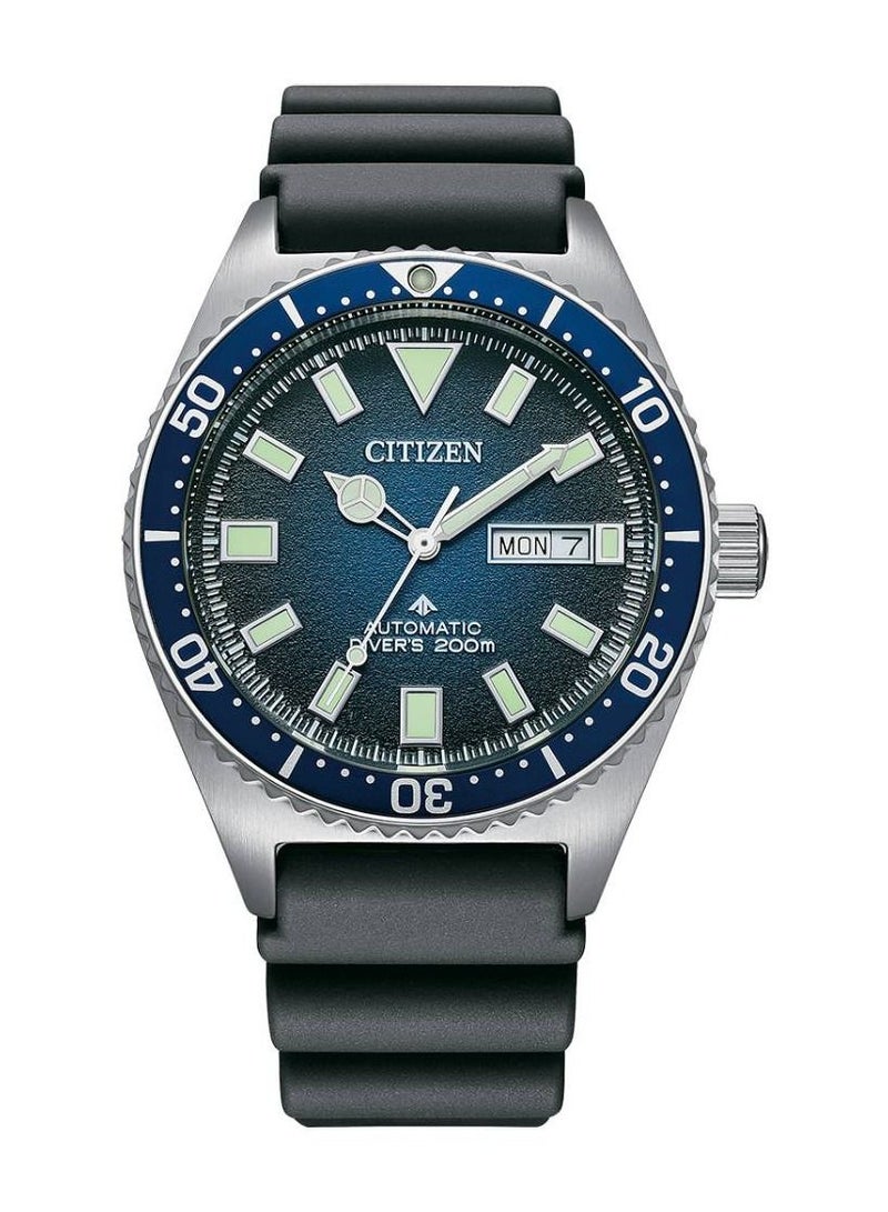 CITIZEN Promaster 200m Automatic Blue Dial Rubber Strap Men's Watch NY0129-07L - Image 1