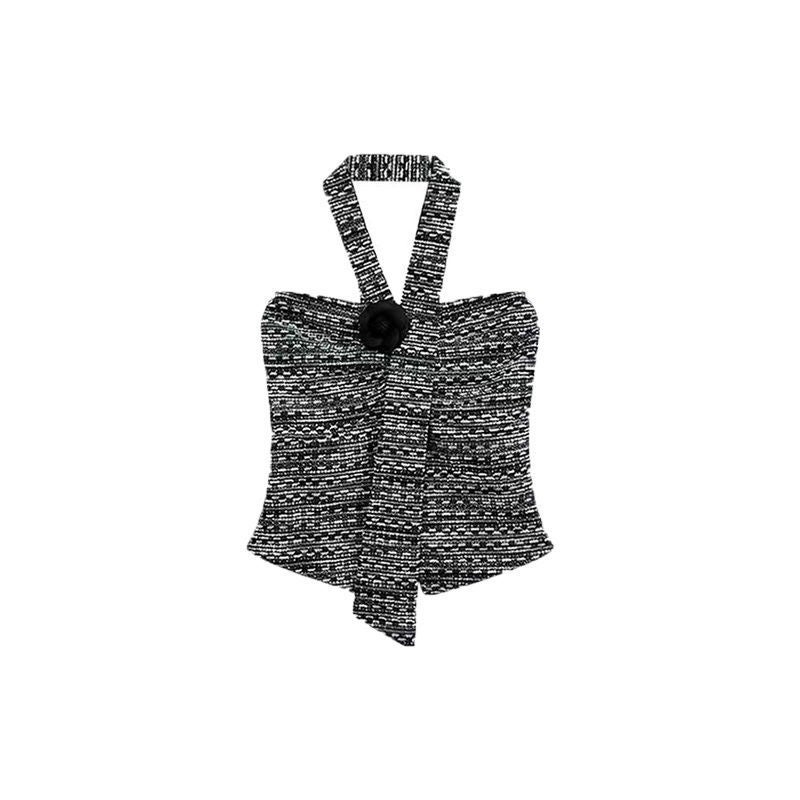 Sweet Spicy Halter Top Skirt Set for Women Hanging neck tube top single piece (fabric)