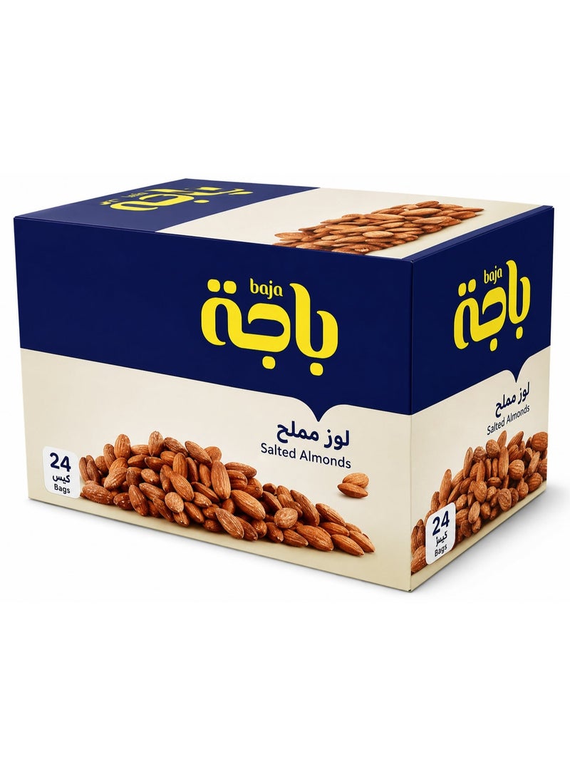 باجا لوز باجا مملح – 15 جم × 6 عبوات زرقاء | لوز محمص مقرمش وصحي | سناك مثالي خفيف ومغذي - Image 3