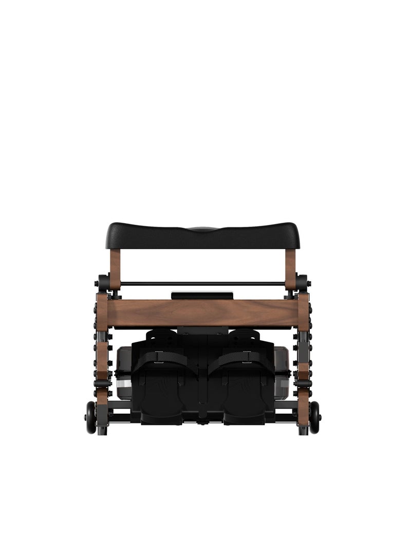 Kingsmith WR3L Water Resistance Rowing Machine | Trifold Water Power | All-in one Display | Patented Three-Fold Design | 5 levels of water resistance | Red Oak - Image 5