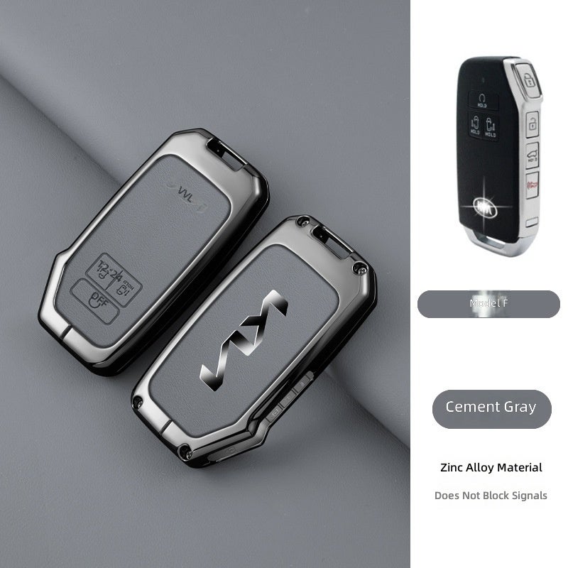 Kia Carnival KA4 Key Case 2021+ - Premium Zinc Alloy Smart Key Shell Cover for Kia Carnival MPV Business Car - Image 1
