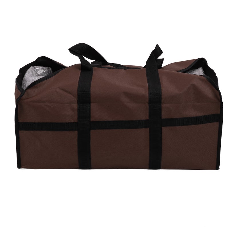 Portable Firewood Carrier Bag 600D Oxford Cloth Large Fire Wood Bag Heavy Duty Firewood Holder with Handles for Home Heating Camping Barbecue A - Image 2