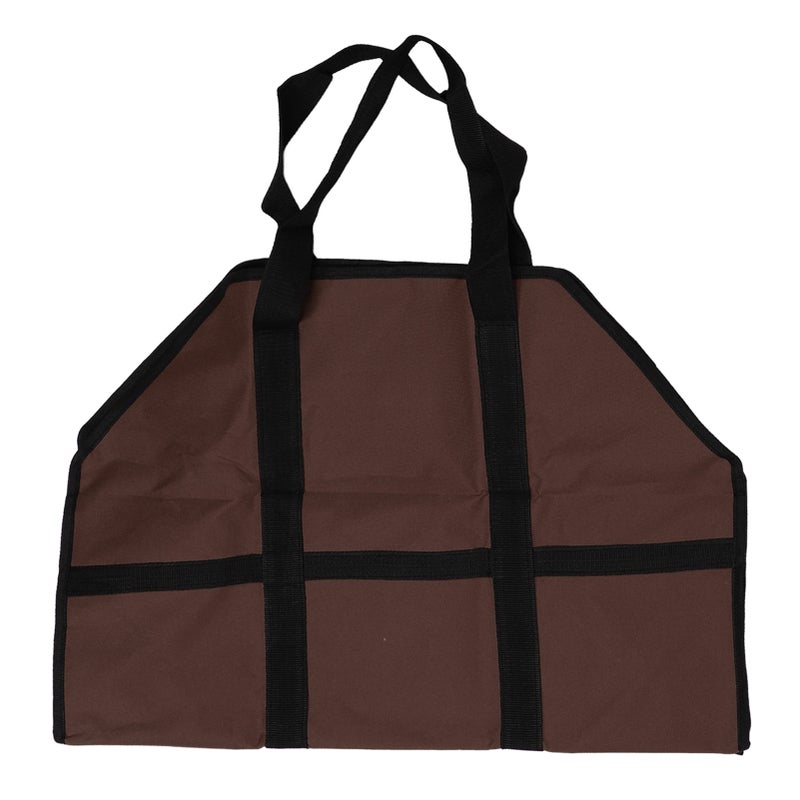 Portable Firewood Carrier Bag 600D Oxford Cloth Large Fire Wood Bag Heavy Duty Firewood Holder with Handles for Home Heating Camping Barbecue A - Image 1
