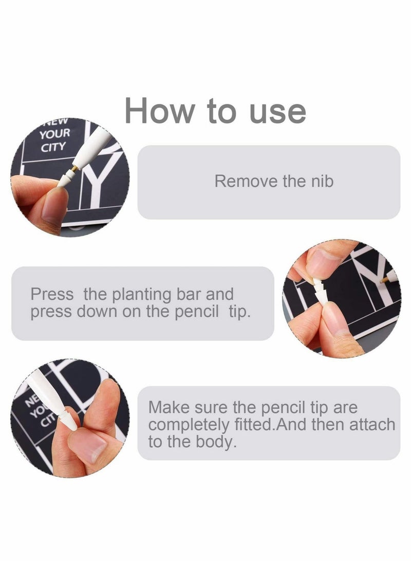 Captaintech 【8-Piece】 Silicone Pencil Nib/Tip Protector Cap for Apple Pencil 1st/2nd Replacement Non-Slip Writing Nib/Tip Protector Compatible with Apple Pencil 1st & 2nd Generation - Image 5