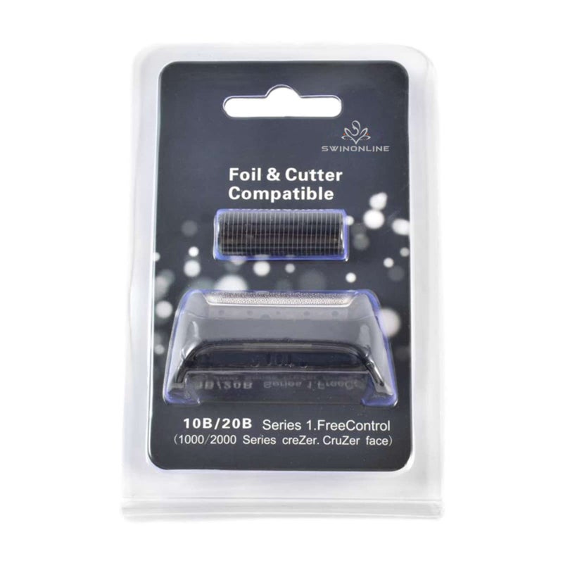 swinonline Shaver Foil and Cutter for Braun Cruzer 10B 20B Replacement 1000 Series CruZer 1 2 3 4 Z20 Z30 Z40 Z50 Z60 2615 2675 2775 2776 2778 2838