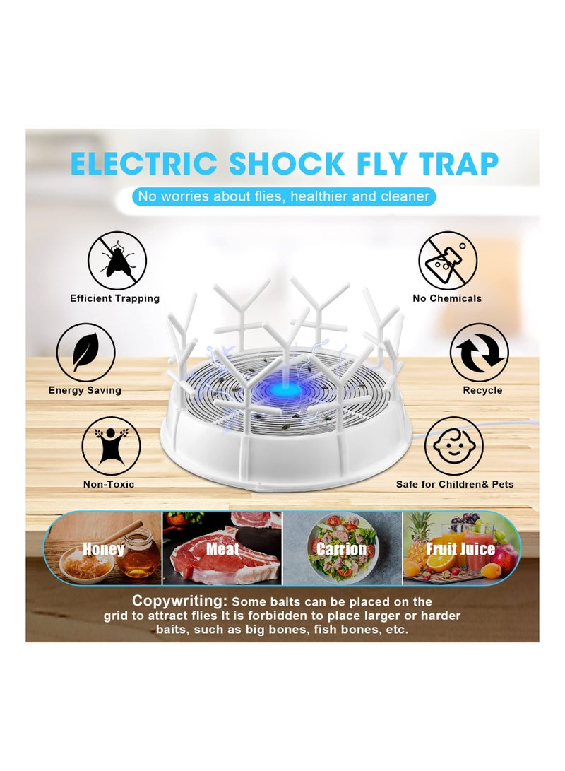 SYOSI جهاز صيد الذباب الكهربائي ٢ قطع، جهاز التحكم في الآفات، جهاز صيد الذباب الأوتوماتيكي، جهاز صيد ذباب المطبخ، جهاز صيد ذباب الفاكهة، جهاز صيد الذباب والبعوض، جهاز صيد الذباب الصامت، جهاز صيد الحشرات الآمن للداخل والخارج، أدوات طرد الذباب للمنزل والتراسات - Image 3