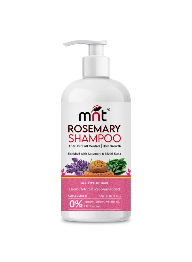 MNT Rosemary Shampoo With Methi Dana For Hair Fall Control & Hair Growth | Shampoo For Hair Growth, Reduced Hair Fall & Dandruff | 300 Ml, 140 Grams - Image 1
