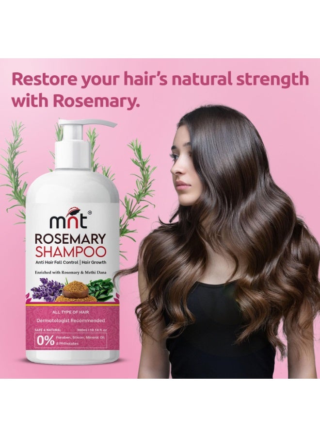 MNT Rosemary Shampoo With Methi Dana For Hair Fall Control & Hair Growth | Shampoo For Hair Growth, Reduced Hair Fall & Dandruff | 300 Ml, 140 Grams - Image 3