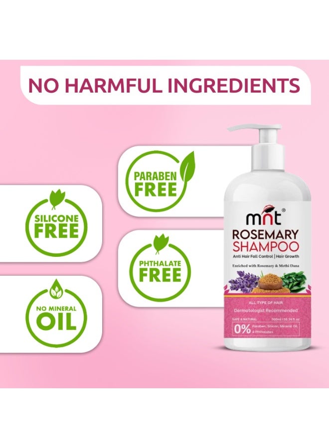 MNT Rosemary Shampoo With Methi Dana For Hair Fall Control & Hair Growth | Shampoo For Hair Growth, Reduced Hair Fall & Dandruff | 300 Ml, 140 Grams - Image 5