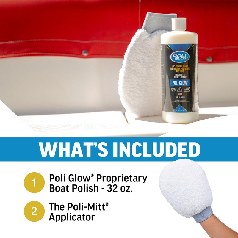 Poli Glow & Mitt Applicator — Fiberglass Restorer Plus Smooth Surface Applicator. - Image 5