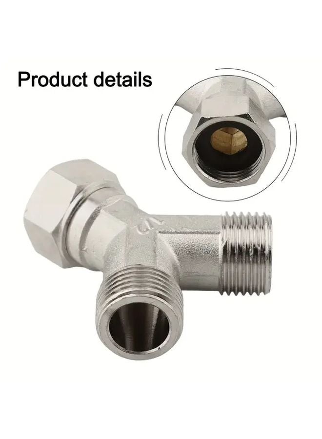 1Pc 1 2 Inch BSP Solid Brass Y Splitter Dual Water Tap Connector For Dishwasher - Image 3