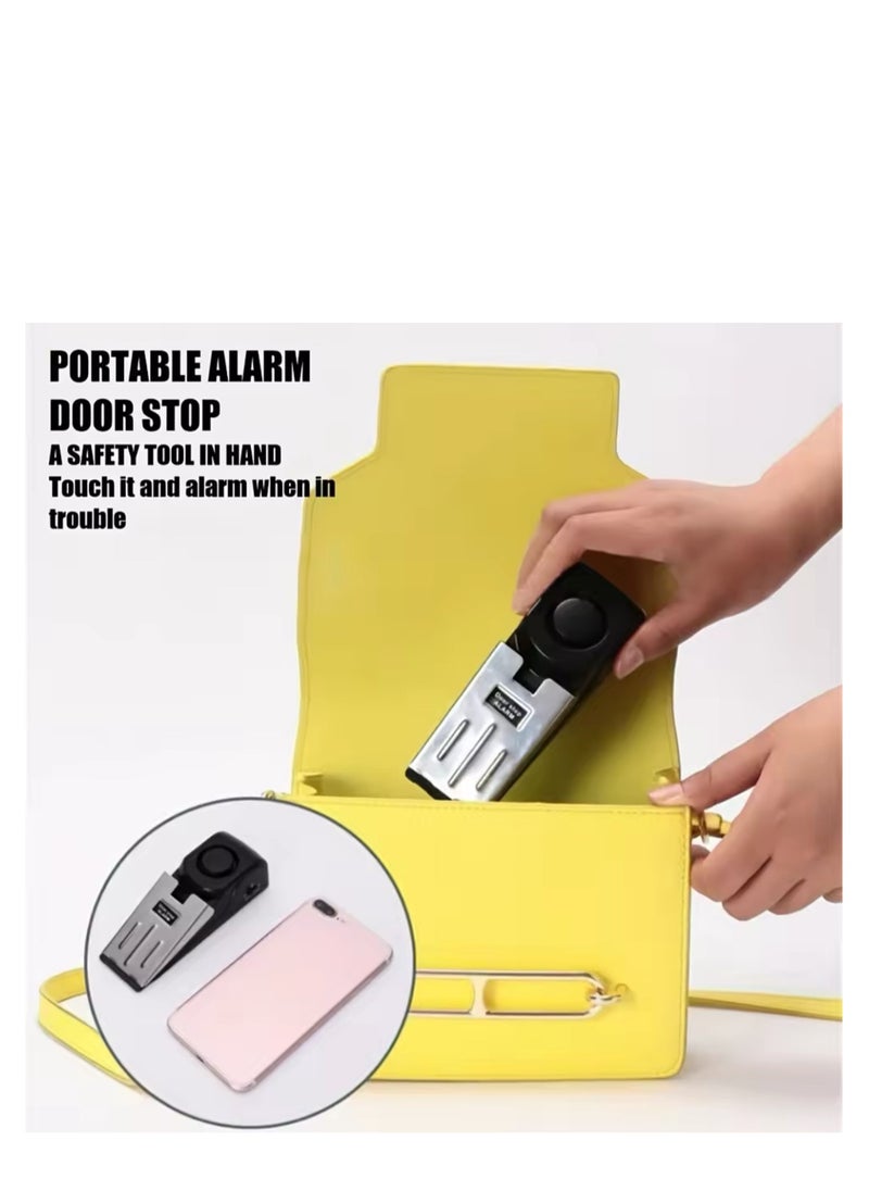 BLUE CORAL - Door Stop Alarm Anti-theft Burglar Stop System Wedge Shaped Door Stop Stopper Alarm Block Blocking System for Hotel Home - Image 1
