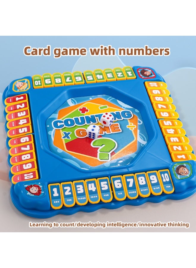 Interactive Math Counting Board Game for Kids, Educational Dice Game with Number Cards, Fun Learning Toy for Preschoolers & Toddlers, Family Party Game for Boys and Girls Ages 3+ - Image 2