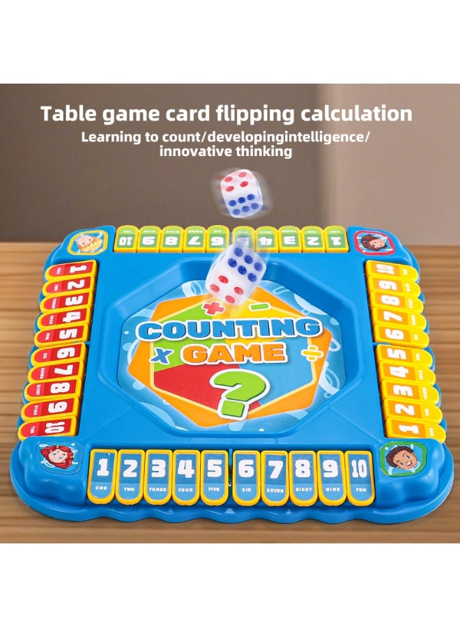 Interactive Math Counting Board Game for Kids, Educational Dice Game with Number Cards, Fun Learning Toy for Preschoolers & Toddlers, Family Party Game for Boys and Girls Ages 3+ - Image 1