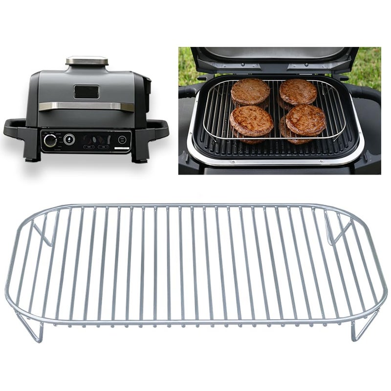 INFRAOVENS Stainless Steel Rack for Ninja Woodfire Outdoor Grill Pro XL Pro Connect XL OG850 OG951 Wood Fire Electric Master Grill Air Fryer Accessories Dishwasher Safe by INFRAOVENS - Image 2