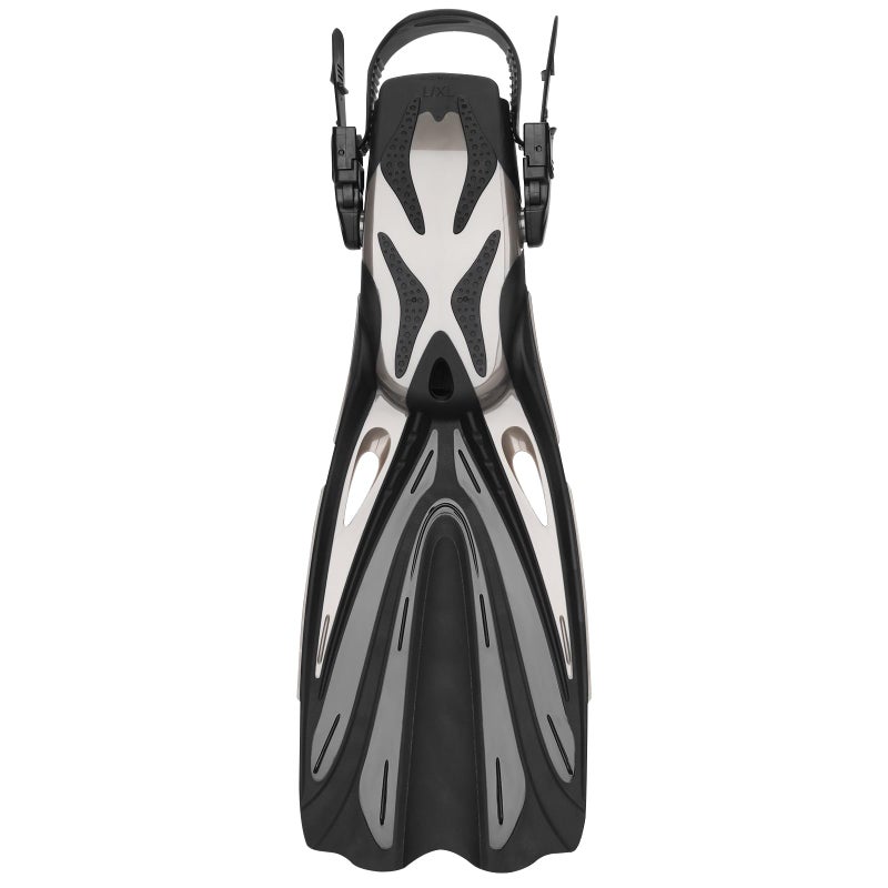 LUXPARD Diving Fins, Powerful Efficient Open Heel Scuba Diving Fins, Flippers for Snorkeling and Freediving with Adjustable Buckles (S/M | US Man 4.5-8.5 | Woman 5.5-9.5 | EU 38-42) - Image 3
