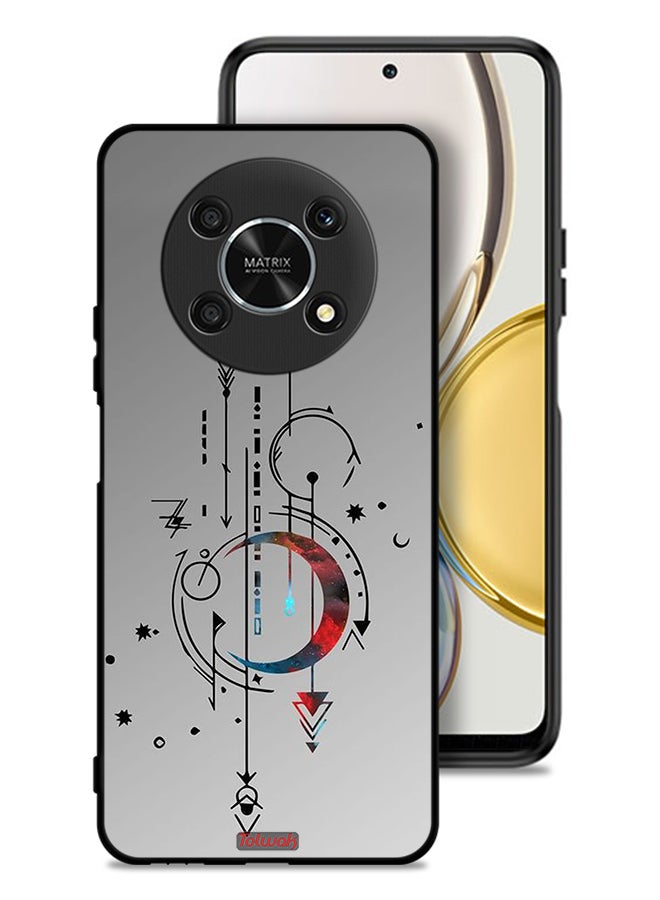 Tolwak Honor X9 5G Protective Case Cover Moon And Arrows Art Pattern - Image 1