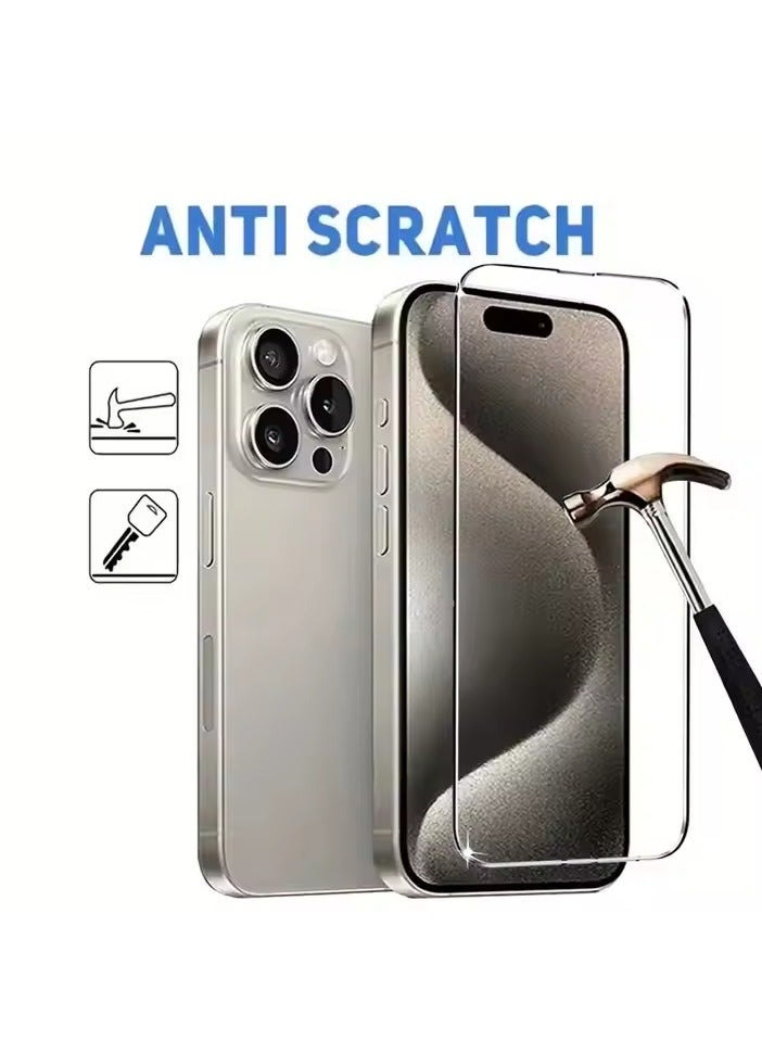 I Phone 16 99H clear glass screen protector High quality (2 Pieces) - Image 3