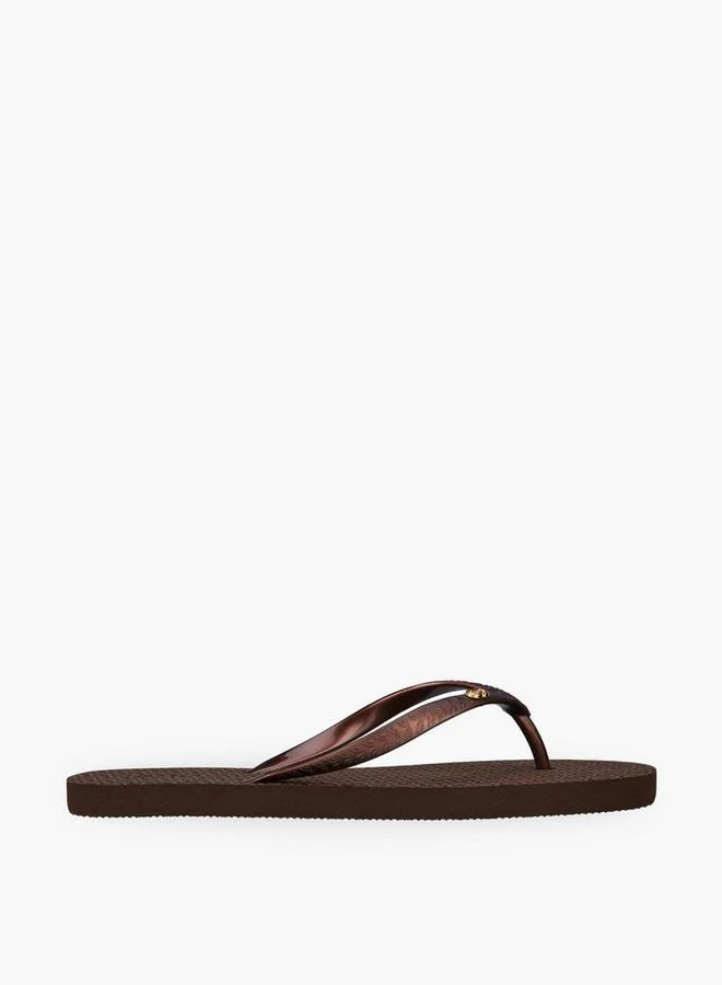Celeste Women Monogram Print Flip Flops