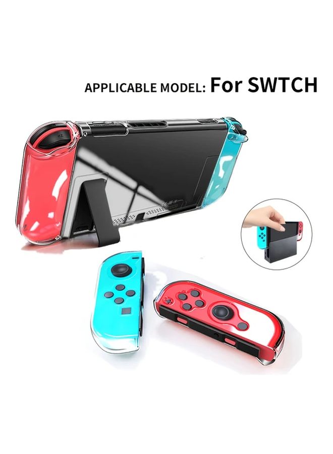 حافظة واقية شفافة فائقة النحافة خفيفة الوزن لـ Nintendo Switch قابلة للاتصال بالقاعدة مضادة للصدمات بتصميم ثلاثي في واحد قابل للفصل - Image 1