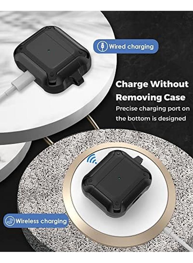 Procases Airpods 3 Case Cover 2021 Shockproof Scratch Resistant Tpu Carrying Case Skin With Keychain For Airpods 3Rd Generation Charging Case 2021 Black - Image 4