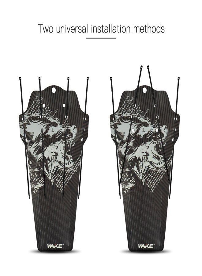 WAKE 1 Pair Bicycle Tyre Tire Front Rear Mud Guards Set Mudguard Fenders Set Bike Mud Protection Guard - Image 2