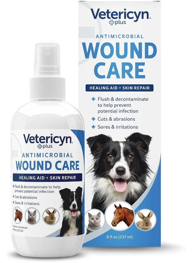 Vetericyn Vetericyn Plus Antimicrobial All Animal Wound & Skin Care 8oz  - Image 1