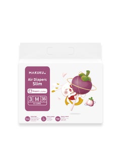 MAKUKU Air Slim Tape Diapers - Size 3 (6-11kg) | 4-6 months | 36 Pieces  - Image 1