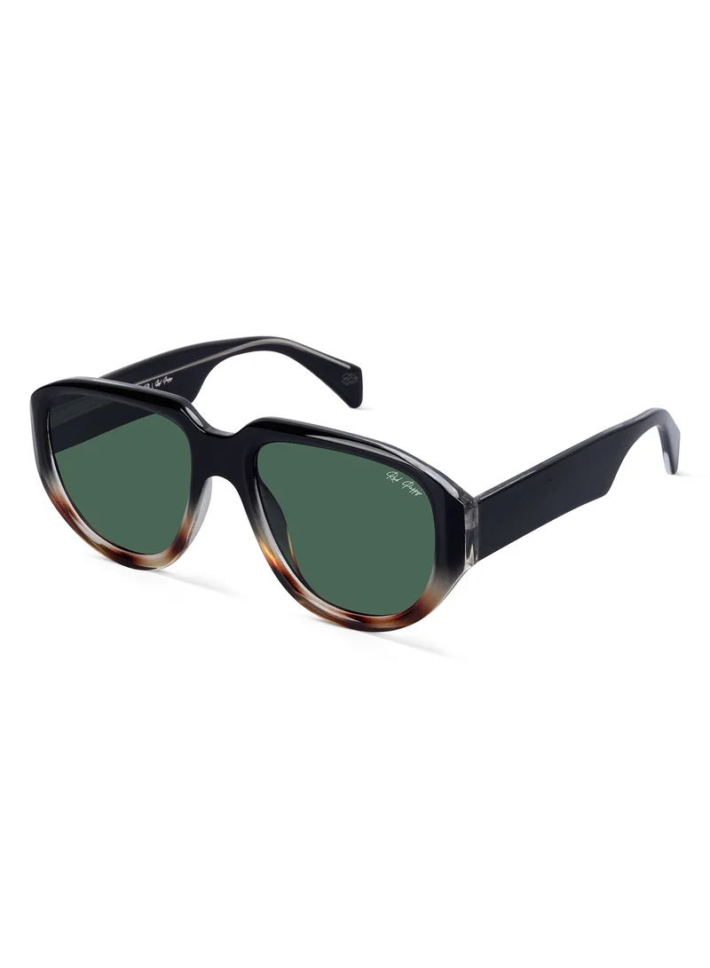 Woggles  Red Pappy Lumivista Green Oversized Sunglasses  | Best Price UAE