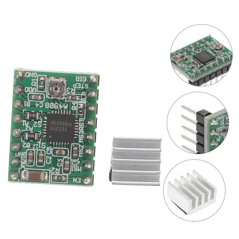 5 Pcs Stepper Motor Driver Module With Heat Sink For Printer Full Half Step Circuit Protection - Image 5