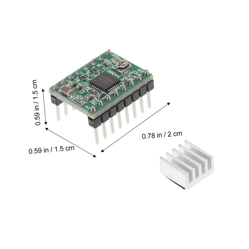 5 Pcs Stepper Motor Driver Module With Heat Sink For Printer Full Half Step Circuit Protection - Image 4