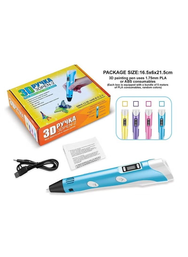 TIGER 3D Pen Set for Kids, Children, and Adults – Creative 3D Printer Pen with PLA Filament, Ideal Gift for Artists, DIY Projects, Educational Toys – Safe & Easy to Use for Beginners and Experts – Fun for All Ages, Includes Multiple Colors of Filament - Image 1