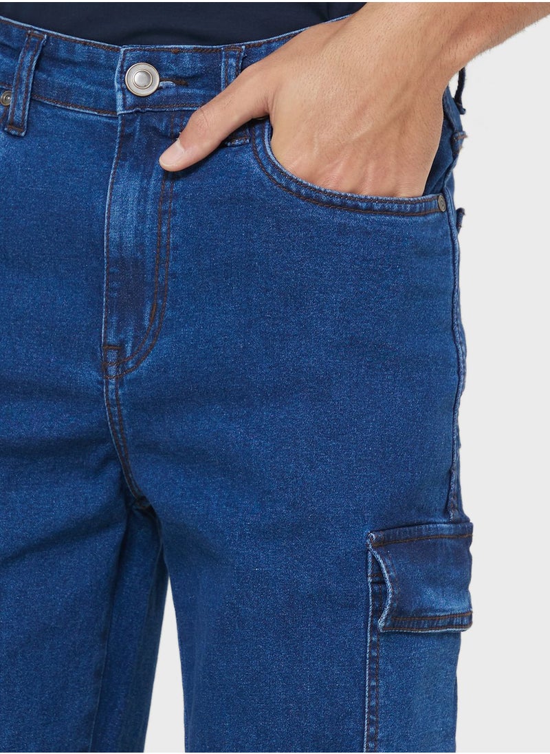 Seventy Five - Mens Cargo Jeans - Image 1