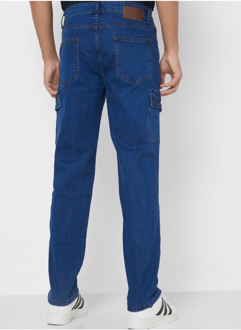 Seventy Five - Mens Cargo Jeans - Image 1
