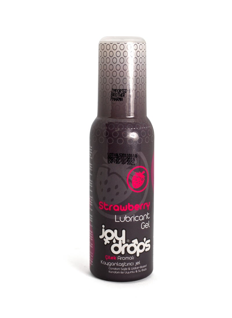 joy drops Joydrops Lubricant Gel - Strawberry Flavored - 100ML  - Image 1