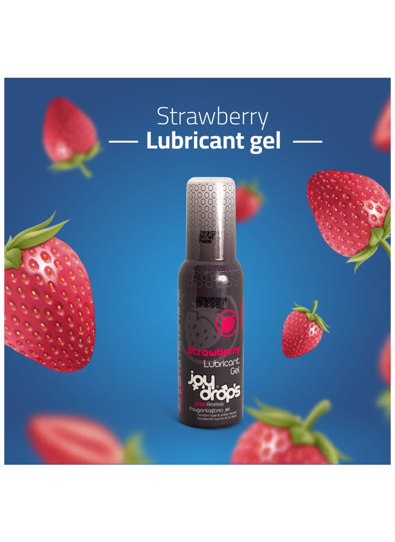 joy drops Joydrops Lubricant Gel - Strawberry Flavored - 100ML  - Image 2