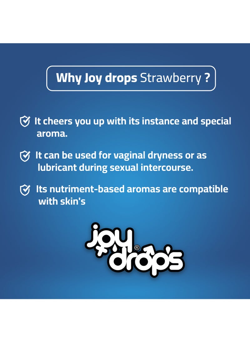joy drops Joydrops Lubricant Gel - Strawberry Flavored - 100ML  - Image 3
