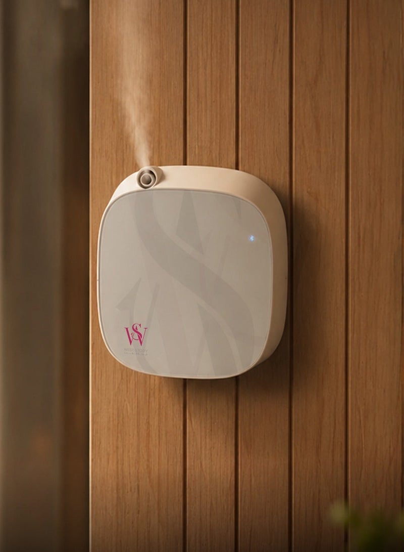 West Story M100 Electric Diffuser Covers 100 to 200 cubic meters Suitable for small spaces, 100ml essential oil bottle, nano technology scent diffuser, easy control via Bluetooth to adjust the aroma intensity, operating hours and operating days, child safety lock, spreads the scent evenly in the place, can be installed directly into the electrical outlet - Image 1