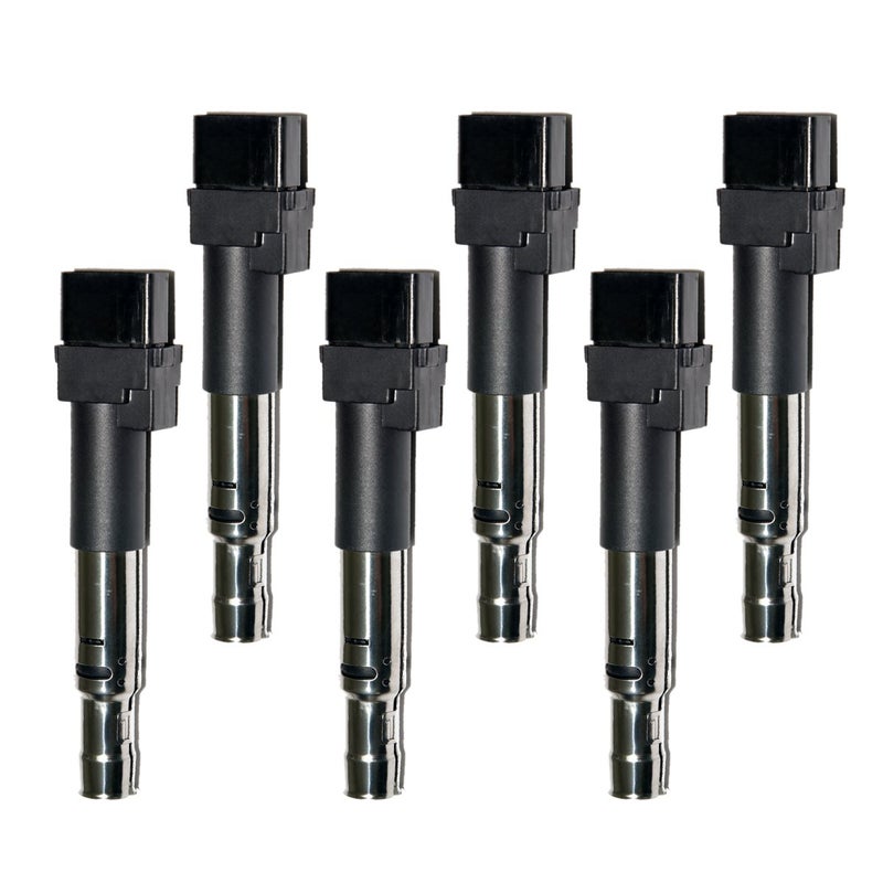 MAS Set of 6 Ignition Coils Pack Compatible with Audi Q7 TT A3 Quattro Porsche Cayenne Passat Volkswagen EOS Golf Touareg V6 32L 36L C1466 UF531