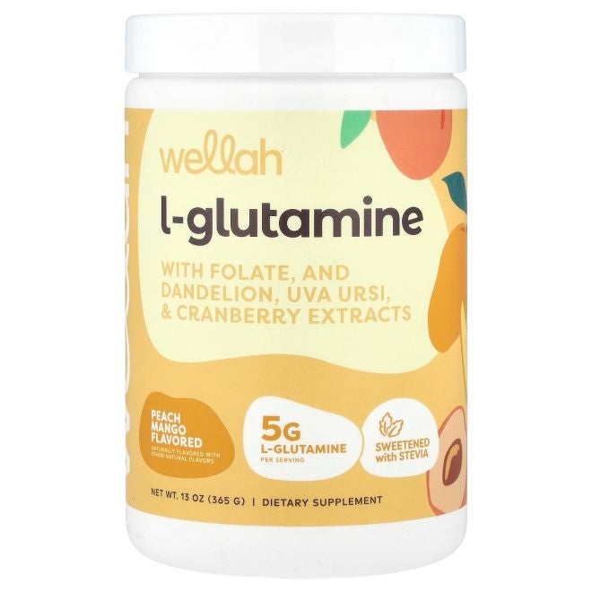 Wellah L-Glutamine Peach Mango 13 oz (365 g) - Image 1